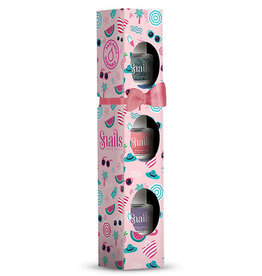 Snails Snails waterafwasbare nagellak - MINI 3 PACK VERRY BERRY LICIOUS (AURORA-PINKY PINK-LOVING) 3 x 7ml