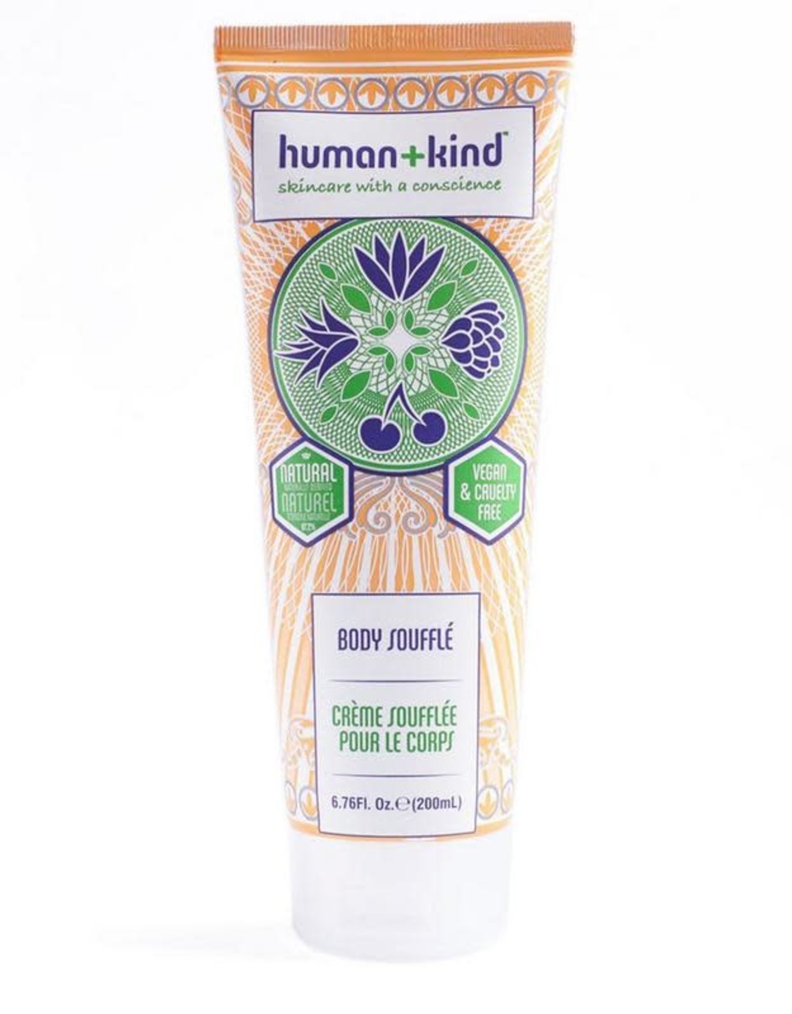human+kind Body souffle lichaamscreme vegan 200ml