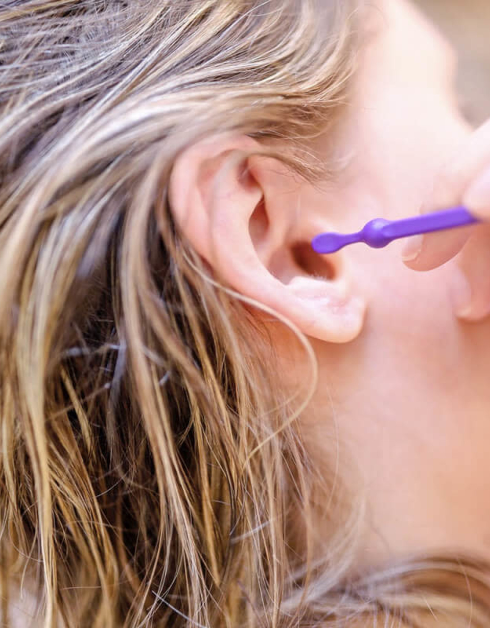 Lamazuna Herbruikbaar oorstaafje Oriculi uit bioplastic - paars