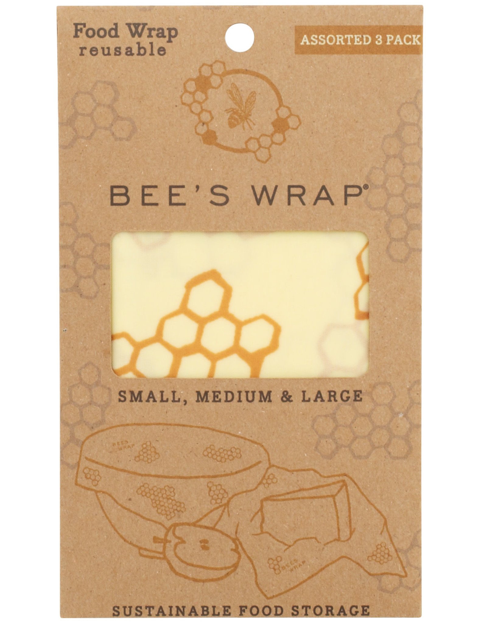 Bee's Wrap Bee's Wrap - Assorted 3-pack maat S/M/L