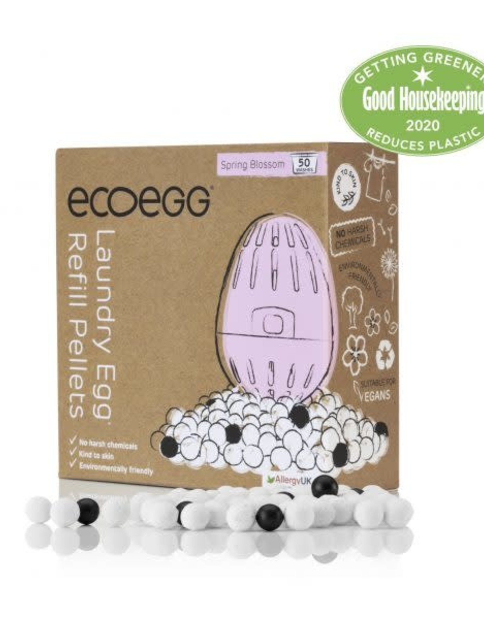 Ecoegg Ecoegg Laundry Egg Spring Blossom - 50 washes - refill