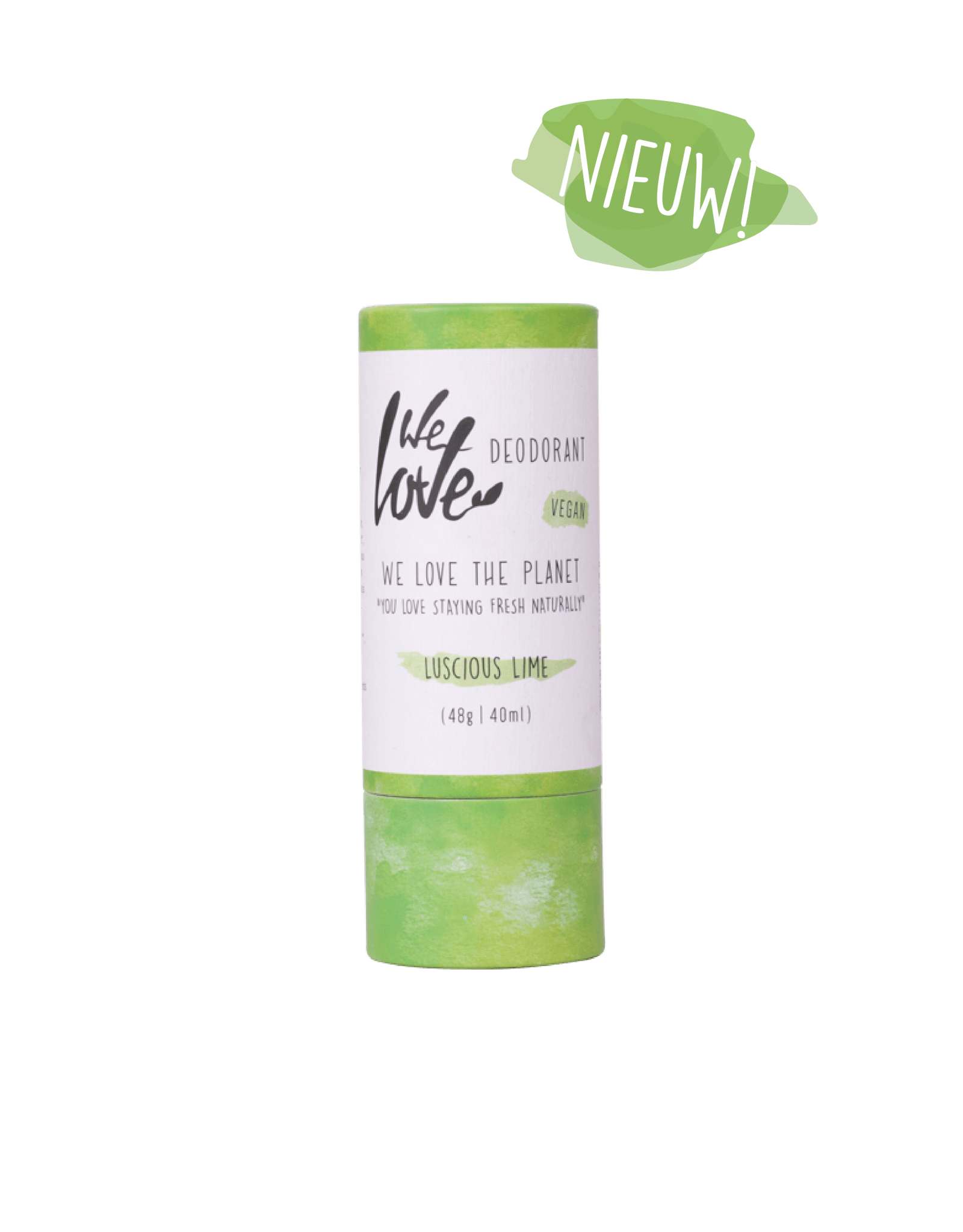 We love the planet We Love The Planet Natural deodorant Luscious Lime (vegan) - Stick 48g