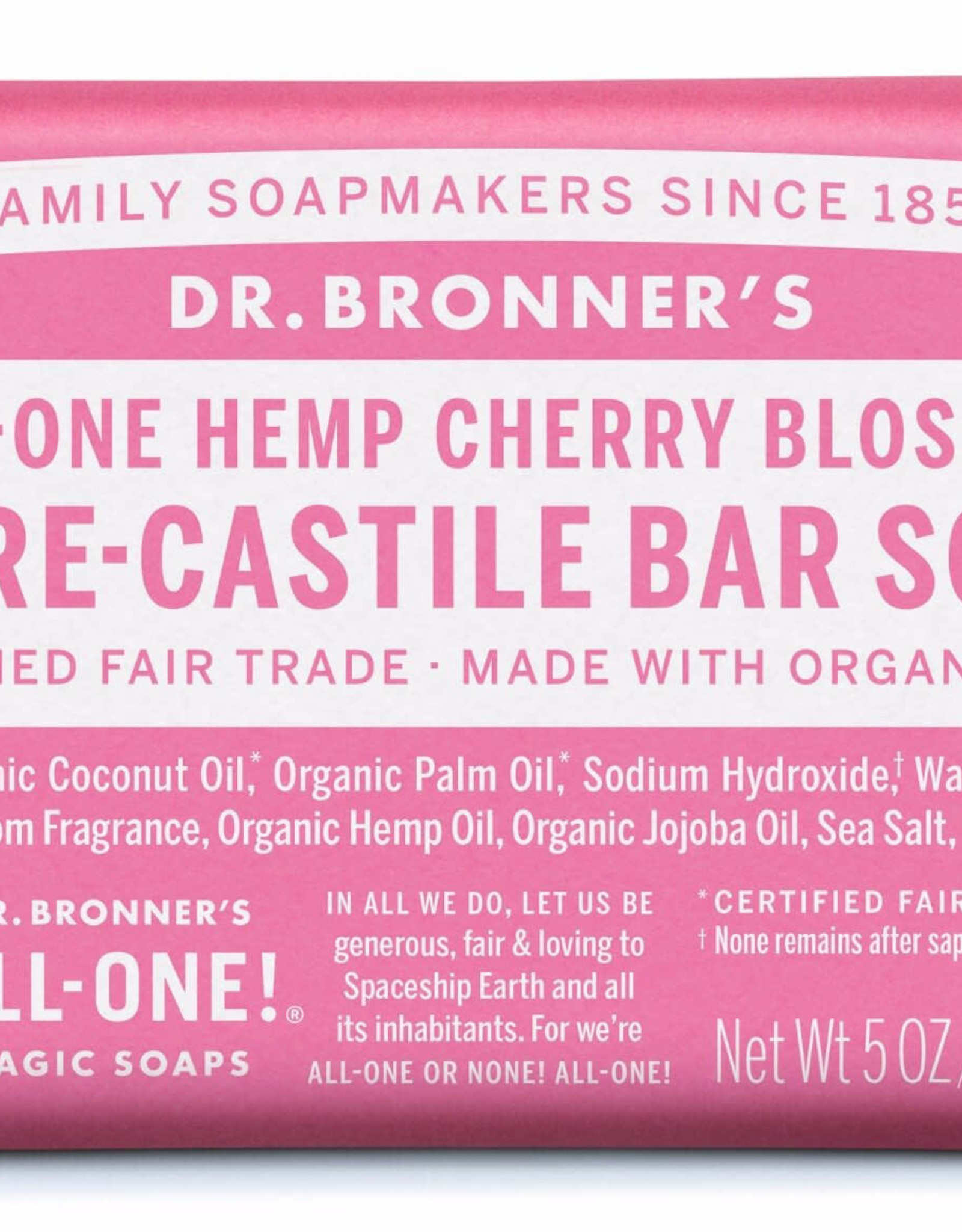 Dr. Bronner Dr. Bronner's - soap bar Cherry Blossom 140g