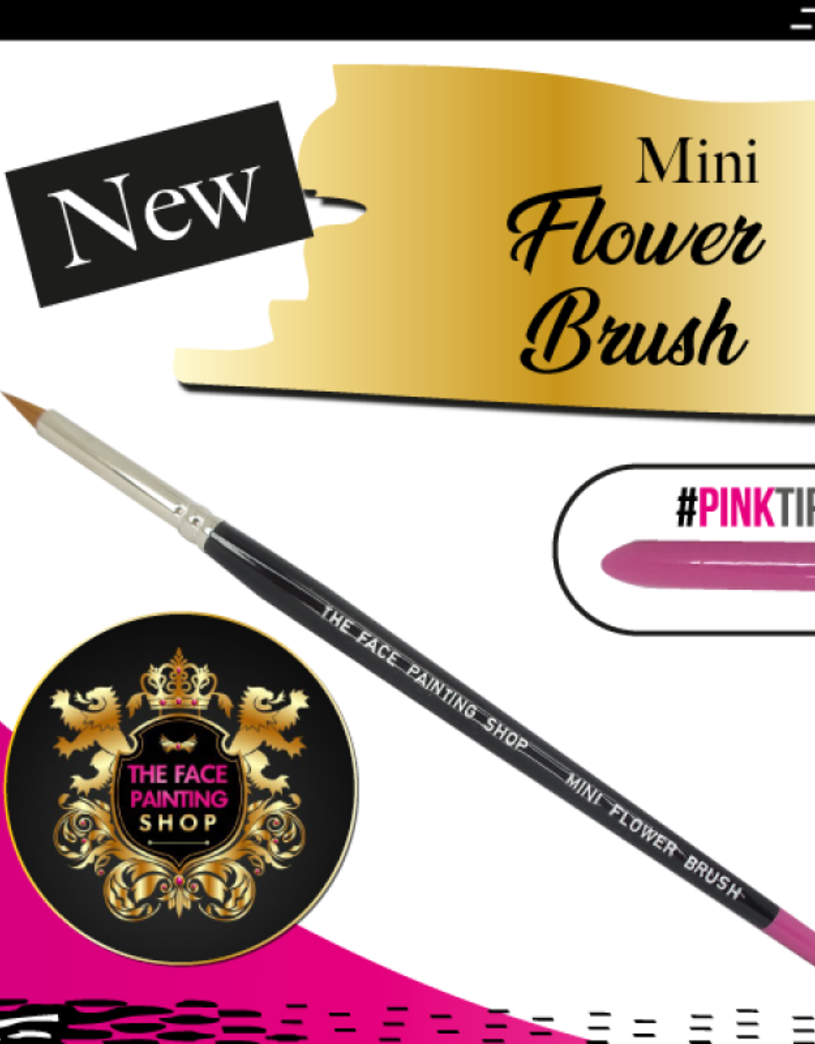 Pink Tips Pink Tips Brush - mini flower brush