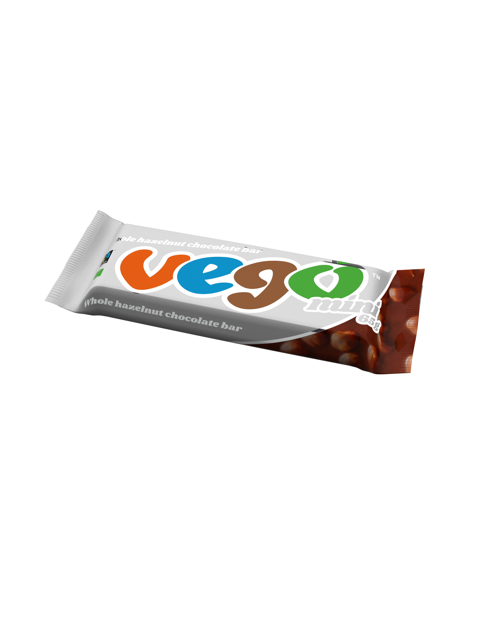 Vego Vego Whole hazelnut chocolate bar mini bio 65g