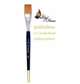 Fusion Nat's Gold Edition - Face Painting Brush Brush 3/4" Flat Stroke