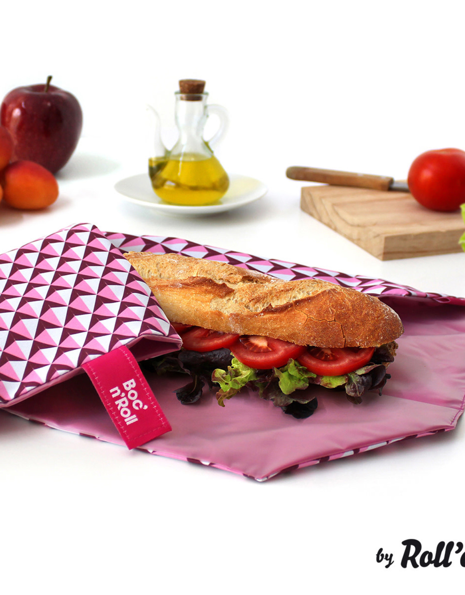 Roll'eat Boc'n'Roll Tiles - Sandwich Wrap Pink