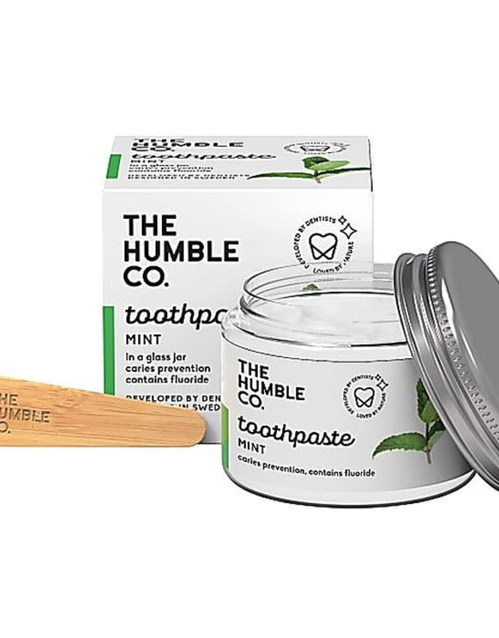The Humble Co. Humble Natural Toothpaste Tandpasta Zero Waste - potje Mint met fluor  50ml