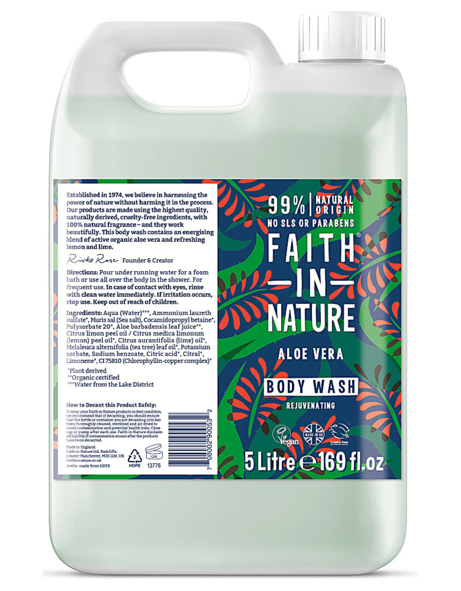 Faith in Nature Faith in Nature Aloe Vera & Ylang Ylang Bath & Showergel 400ml