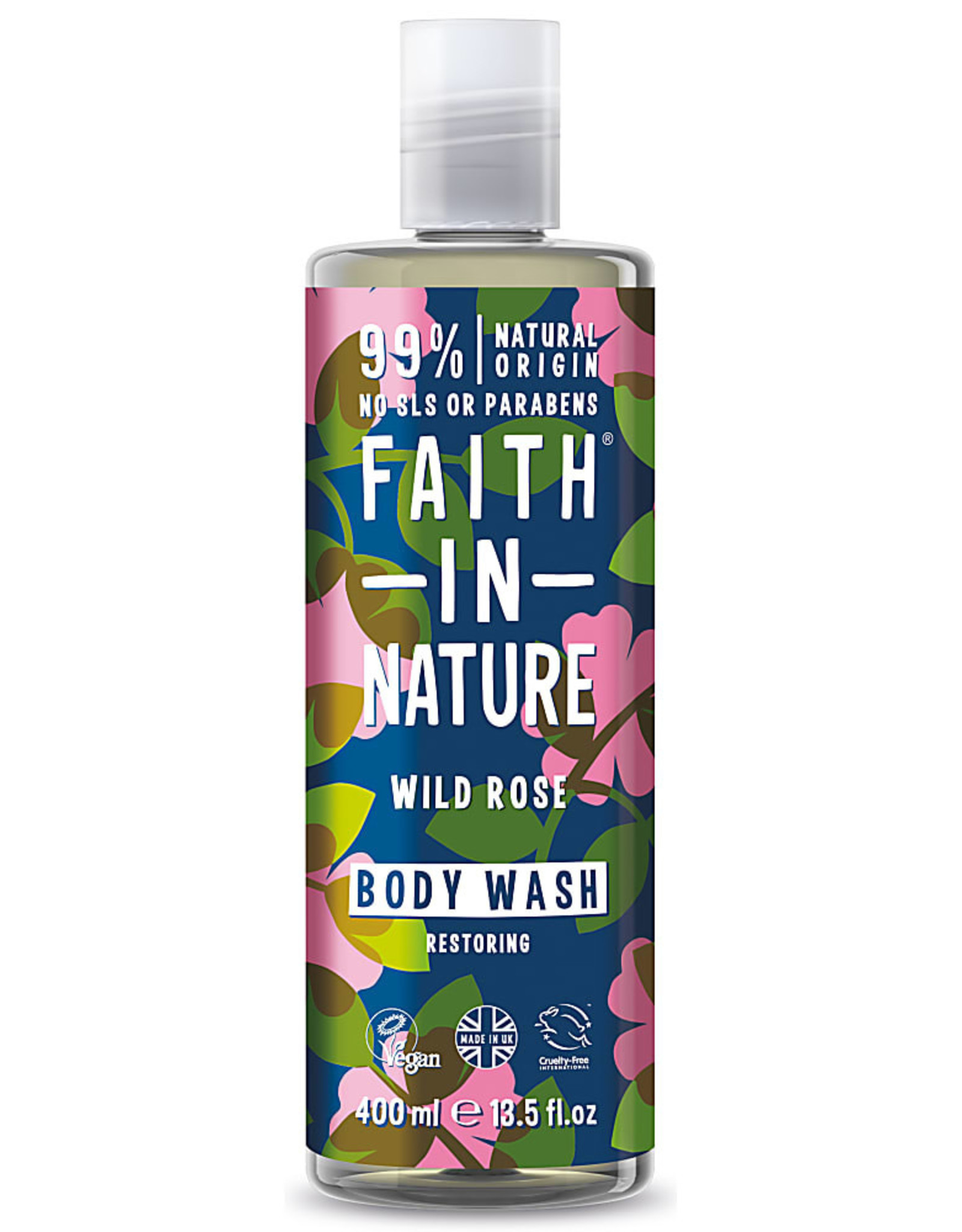 Faith in Nature Faith in Nature Wild Rose Bad - en Douchegel 400ml