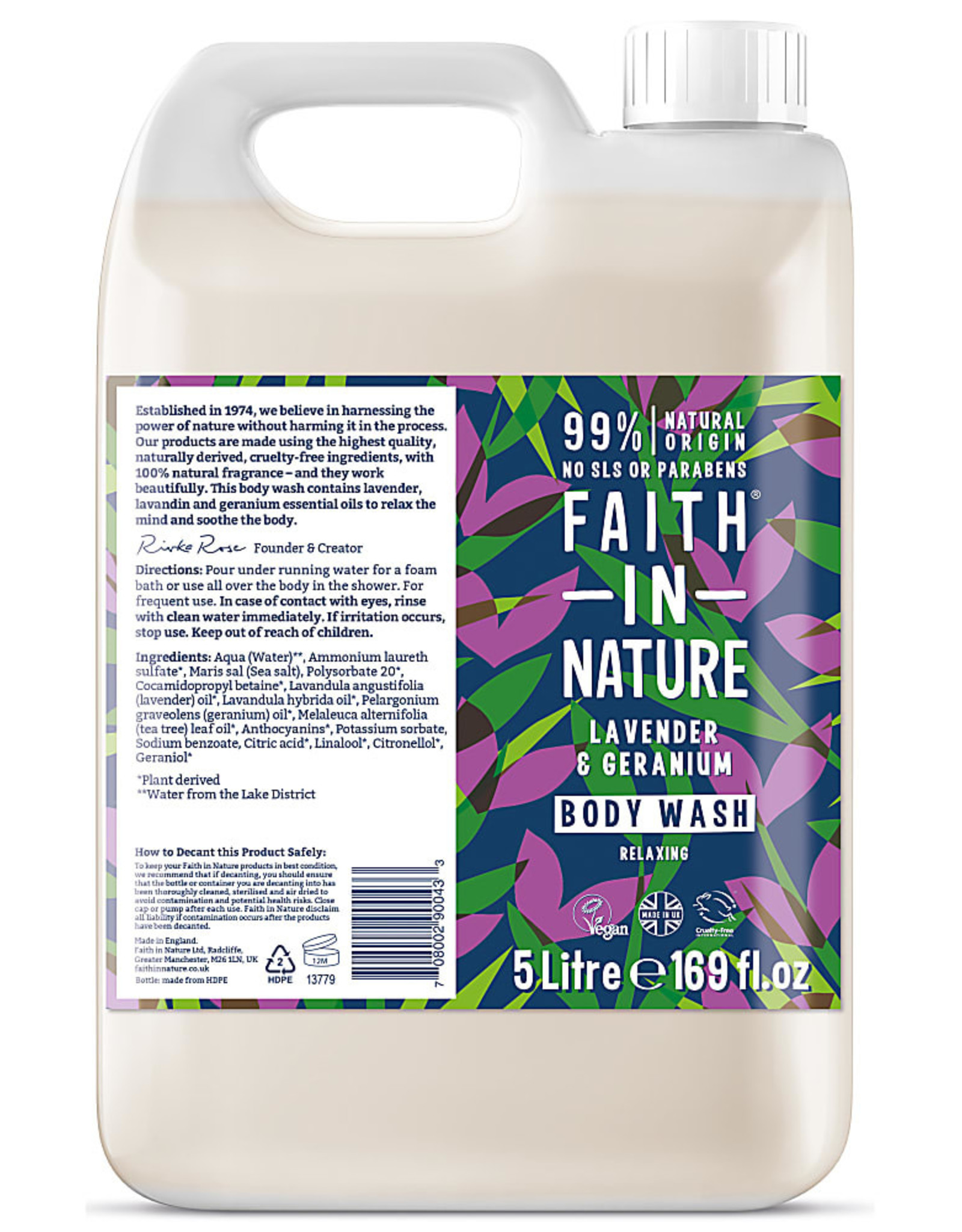 Faith in Nature Faith in Nature Lavender & Geranium Bad - en Douchegel 400ml