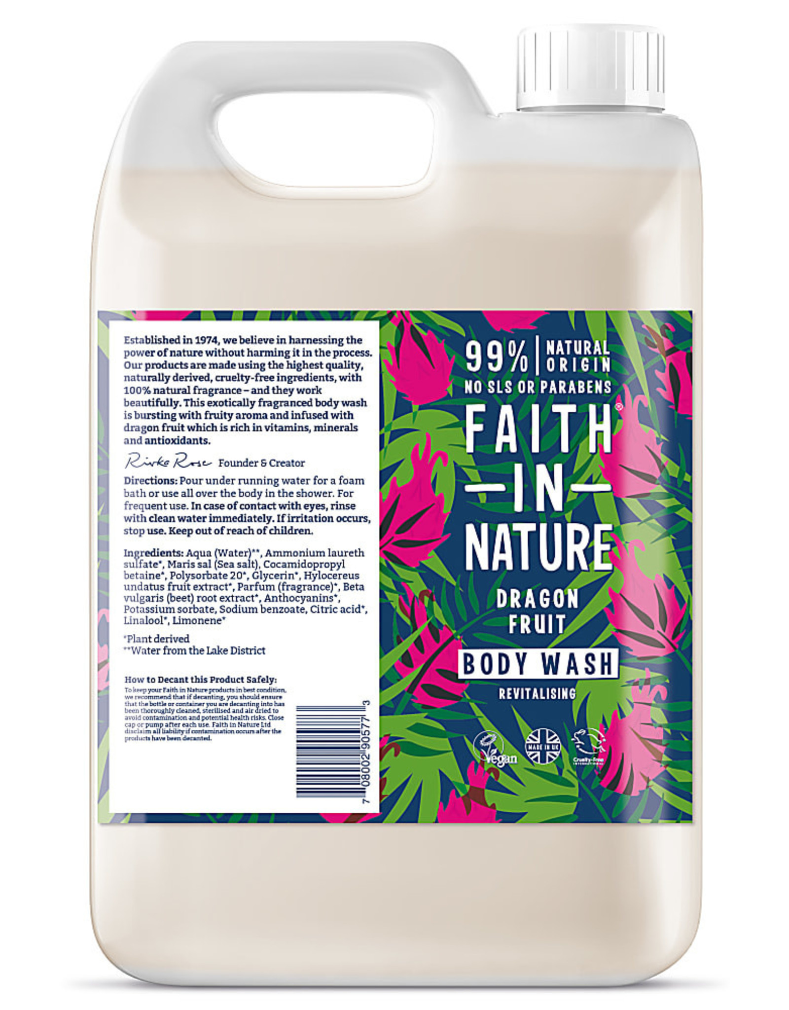 Faith in Nature Faith in Nature Dragon Fruit Bad- en Douchegel 400ml