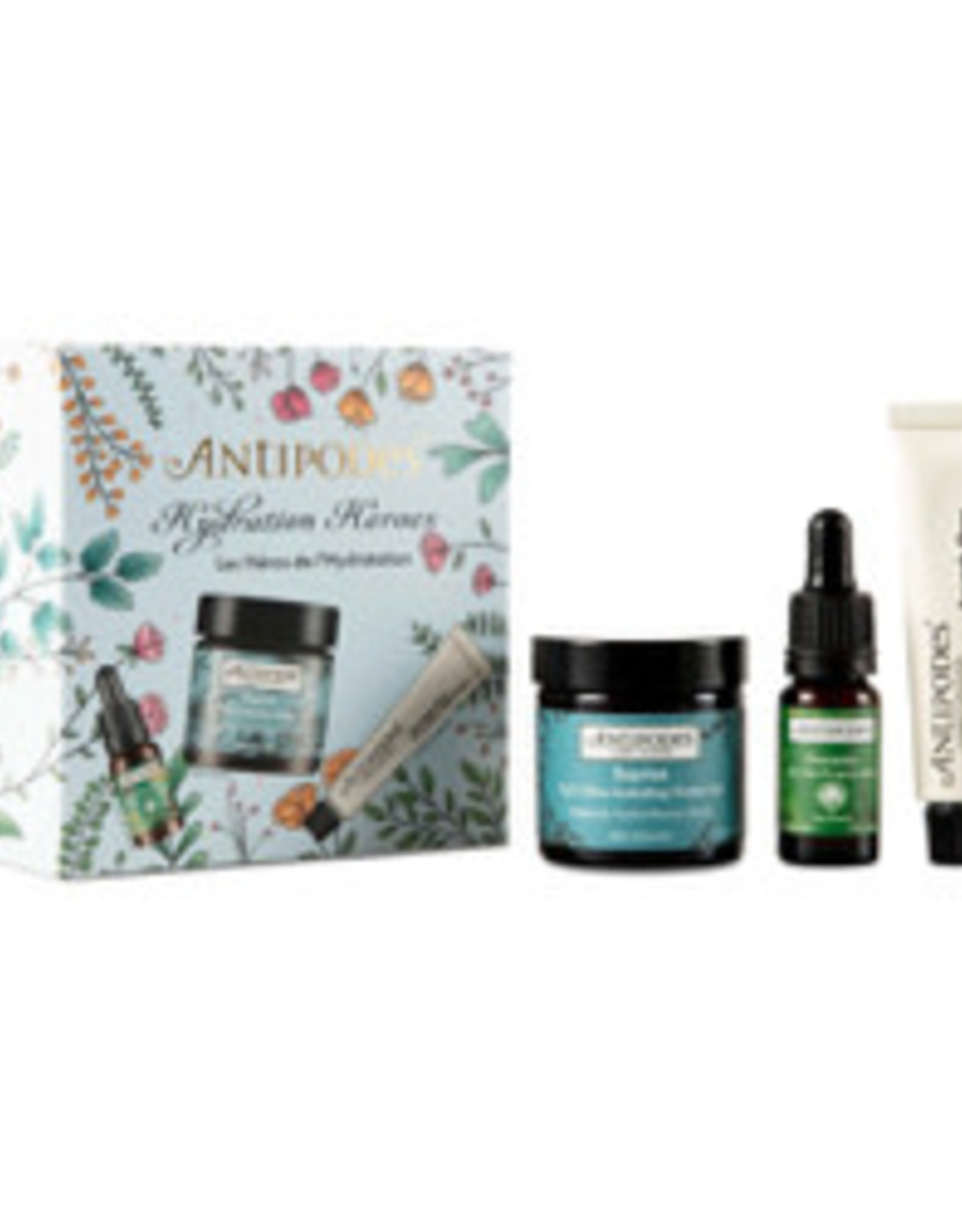 Antipodes Hydration Heroes - Baptise/ mini Hosanna Serum / mini Avocado Night Cream