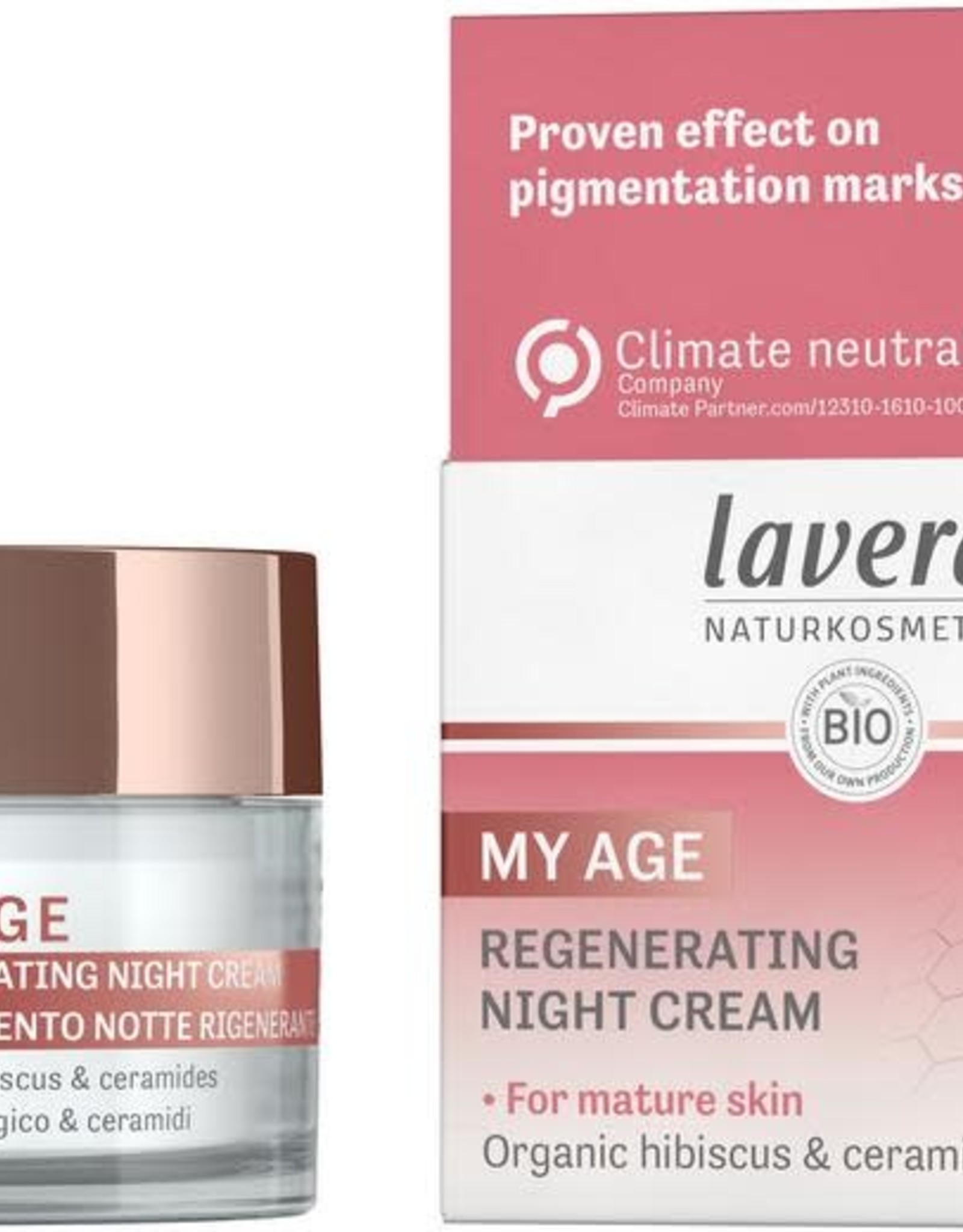 Lavera My age nachtcrème voor de rijpere huid 50ml