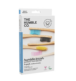 The Humble Co. Humble Brush Bamboe tandenborstels - medium - 5 stuks