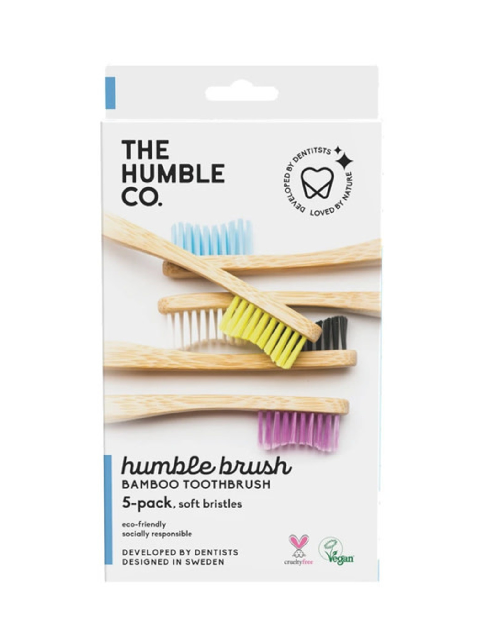 The Humble Co. Humble Brush Bamboe tandenborstels - soft - 5 stuks