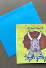 snoetjes vol sproetjes Kaartje Dino vierkant - Toptoptop snoetjes vol sproetjes Kaartje Dino vierkant - Toptoptop