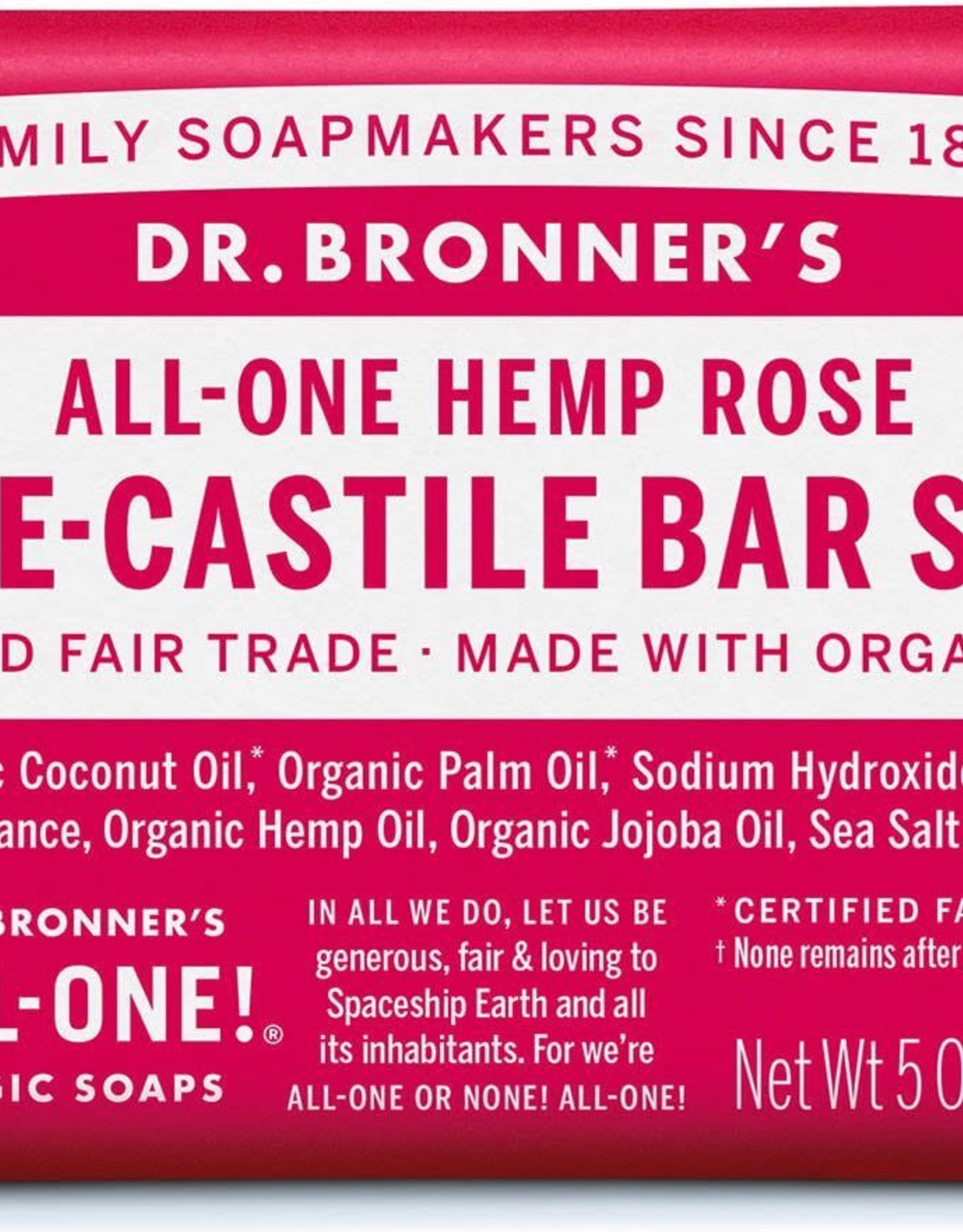 Dr. Bronner Dr. Bronner's - soap bar Rose 140g
