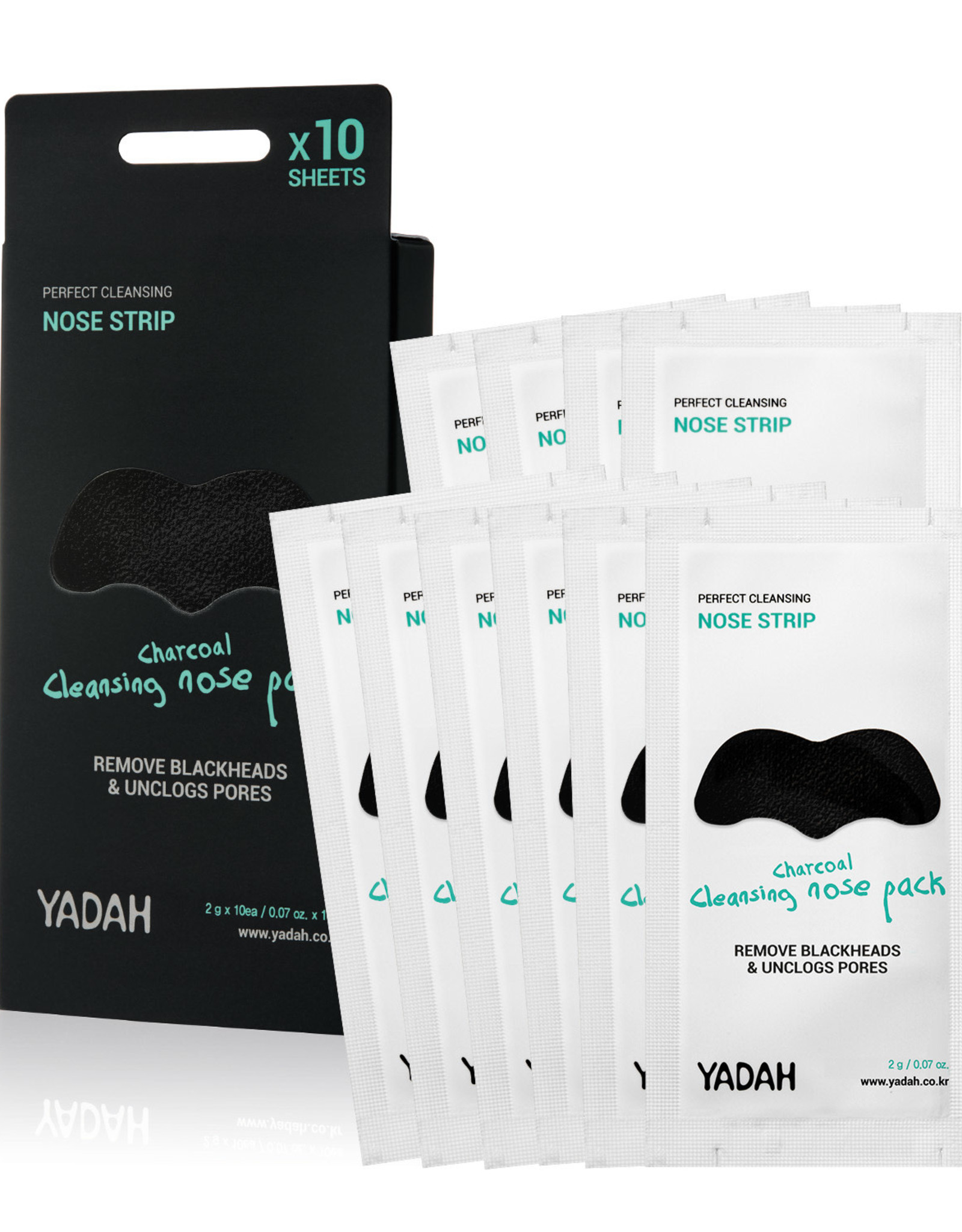 Yadah Yadah Charcoal Cleansing Nose Pack 10 Pcs