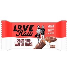 Love Raw Love raw cream filled waffer bars 43g