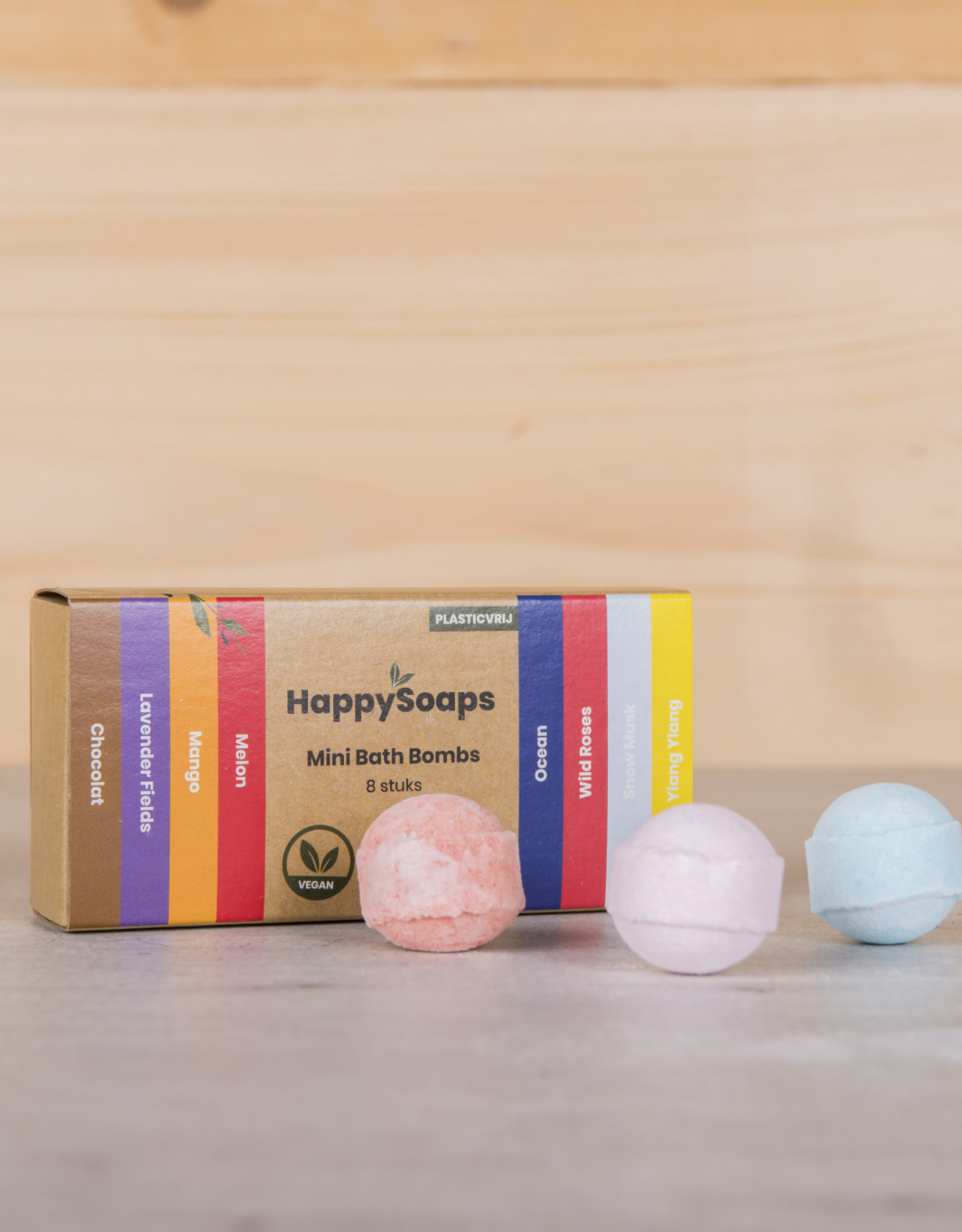 Happy Soaps Mini Bath Bombs - Herbal sweets (8 stuks)