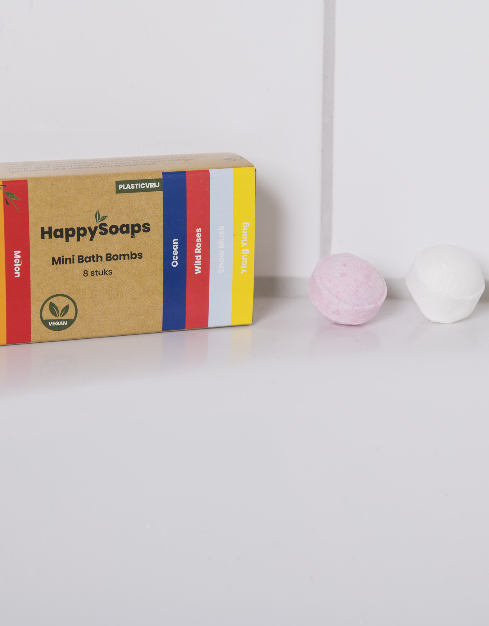 Happy Soaps Mini Bath Bombs - Herbal sweets (8 stuks)