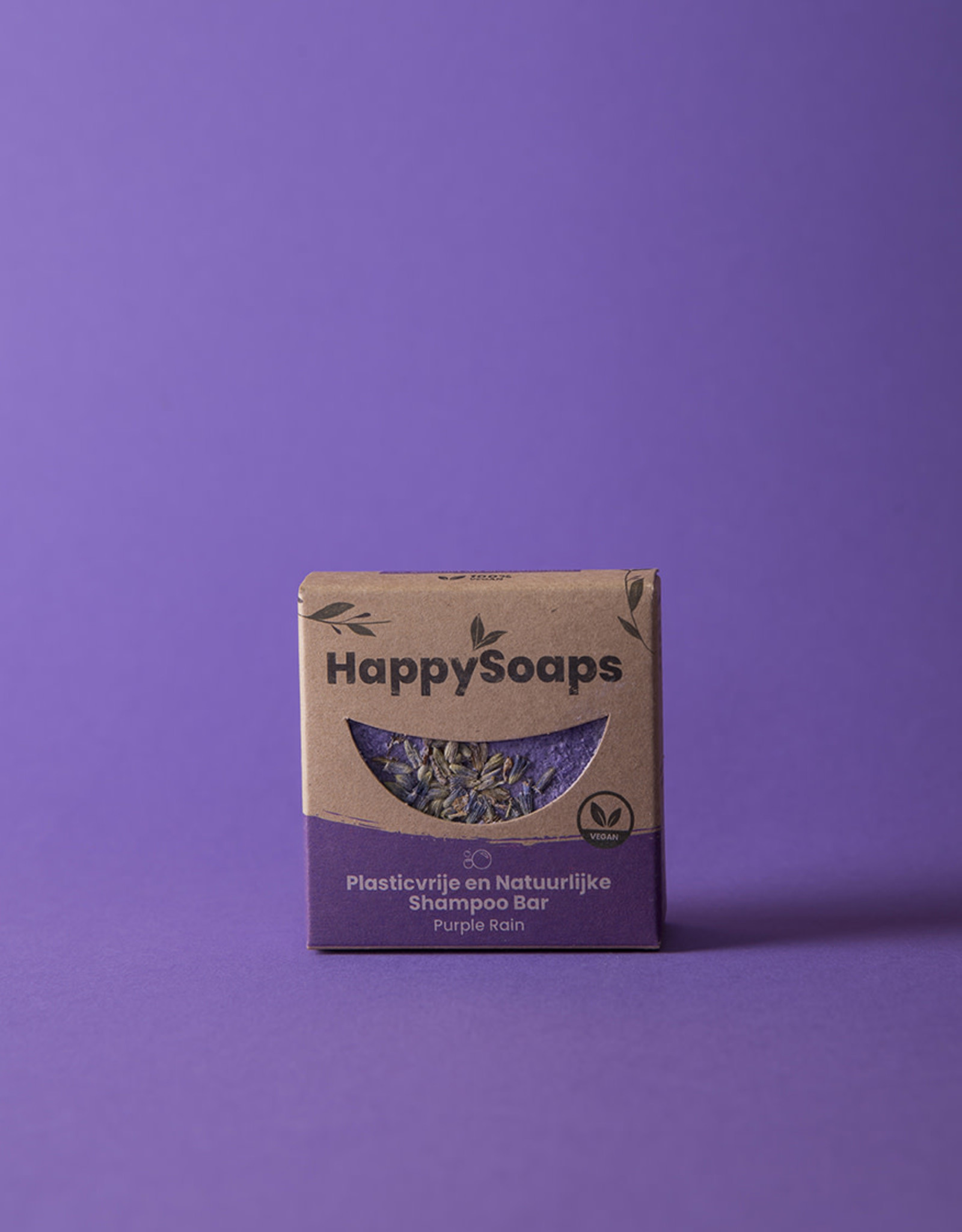 Happy Soaps Purple rain shampoo bar (zilvershampoo) voor normaal en blond haar - 70g