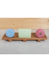 Happy Soaps Grote Shampoo Bar / Zeep Houder van Mahonie Hout