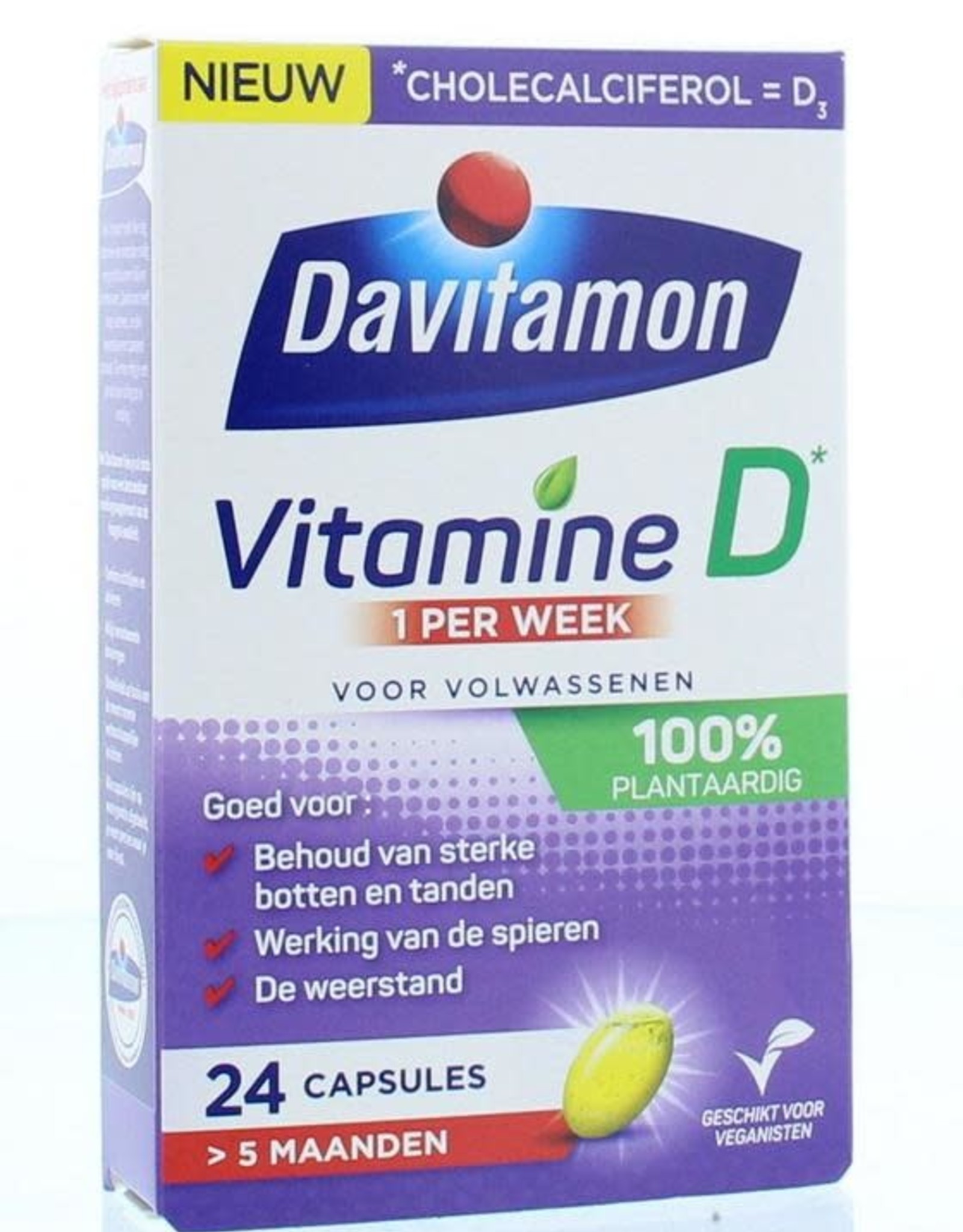 Davitamon Vitamine D3 vegan - 24 capsules