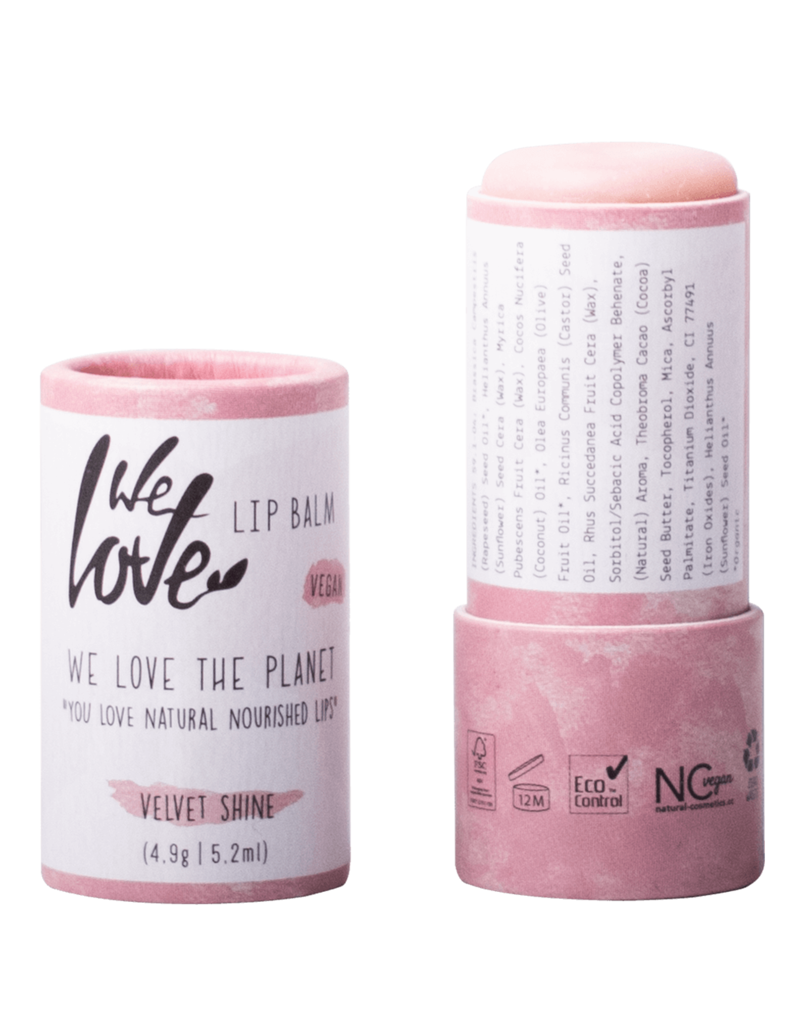 We love the planet We Love The Planet Natuurlijke Lip Balm Velvet Shine (vegan) 5.2ml