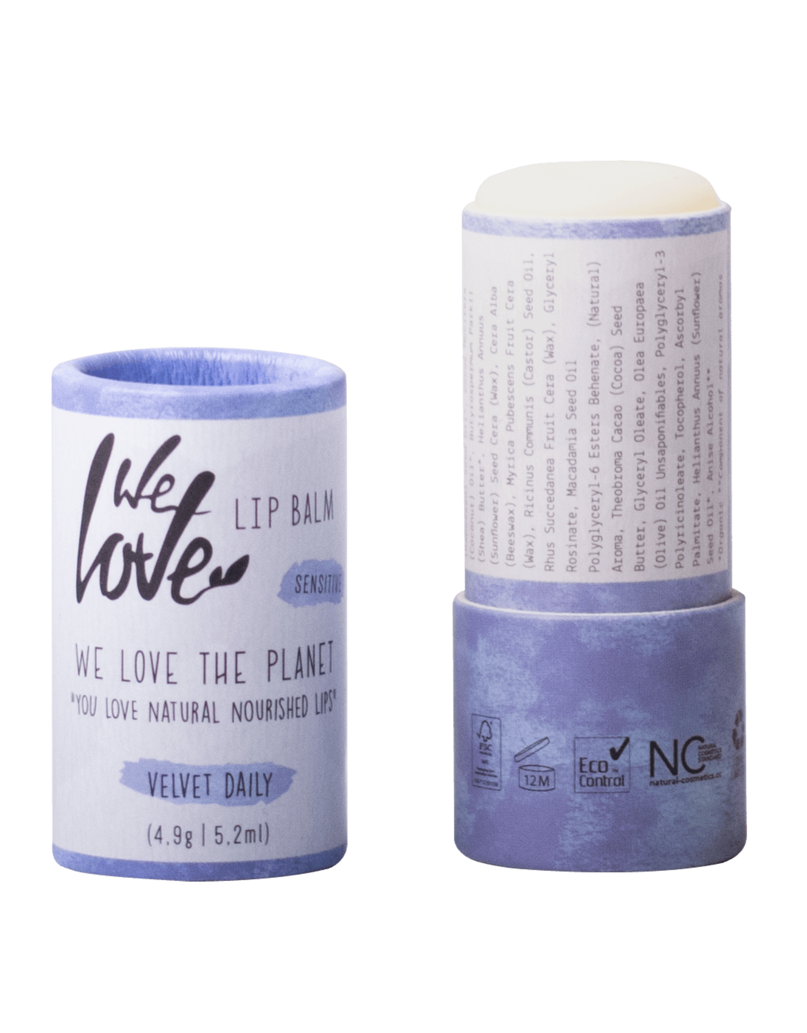 We love the planet We Love The Planet Natuurlijke Lip Balm Velvet Daily 5.2ml