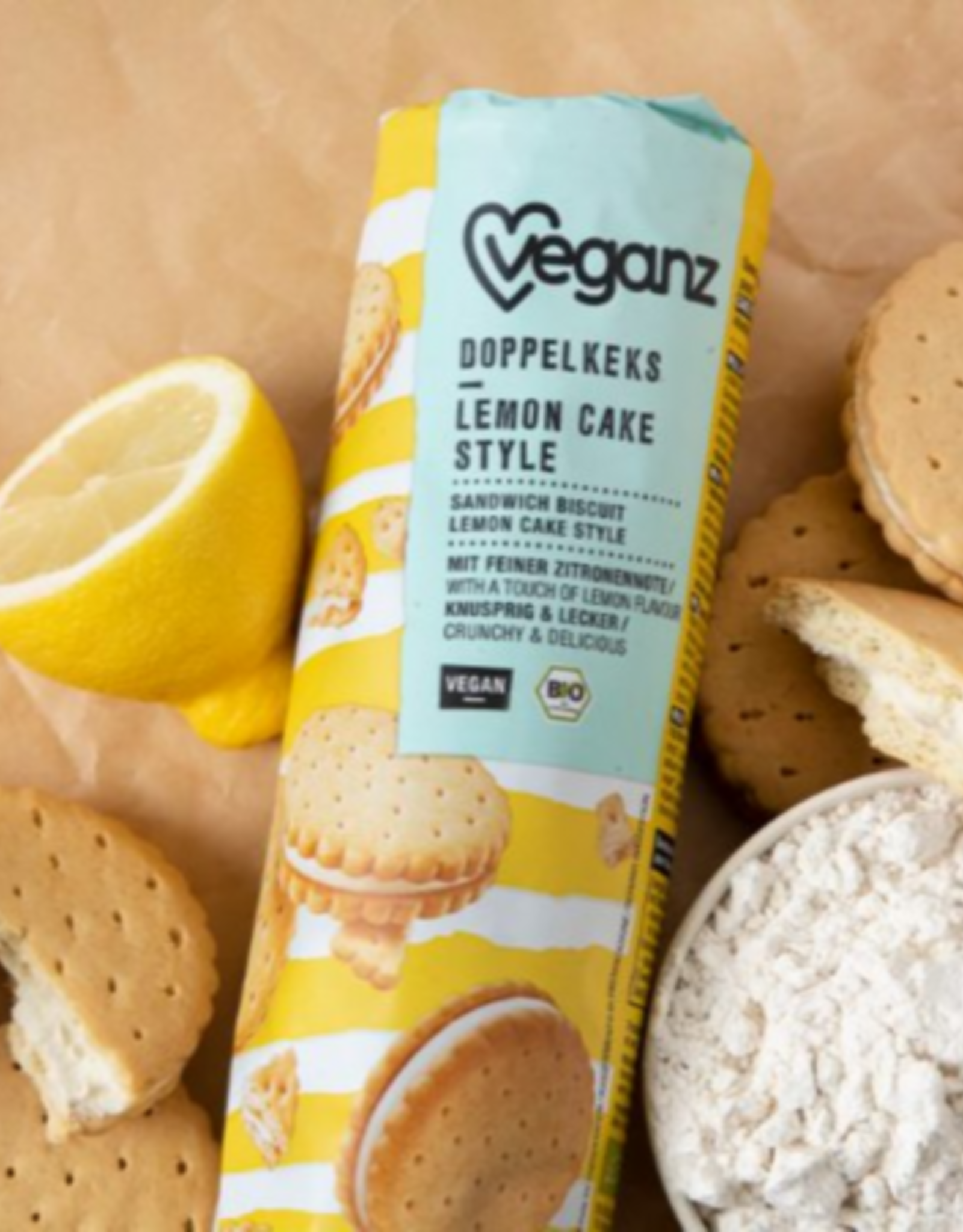 veganz Gevulde koeken met citroensmaak - Veganz - 400g