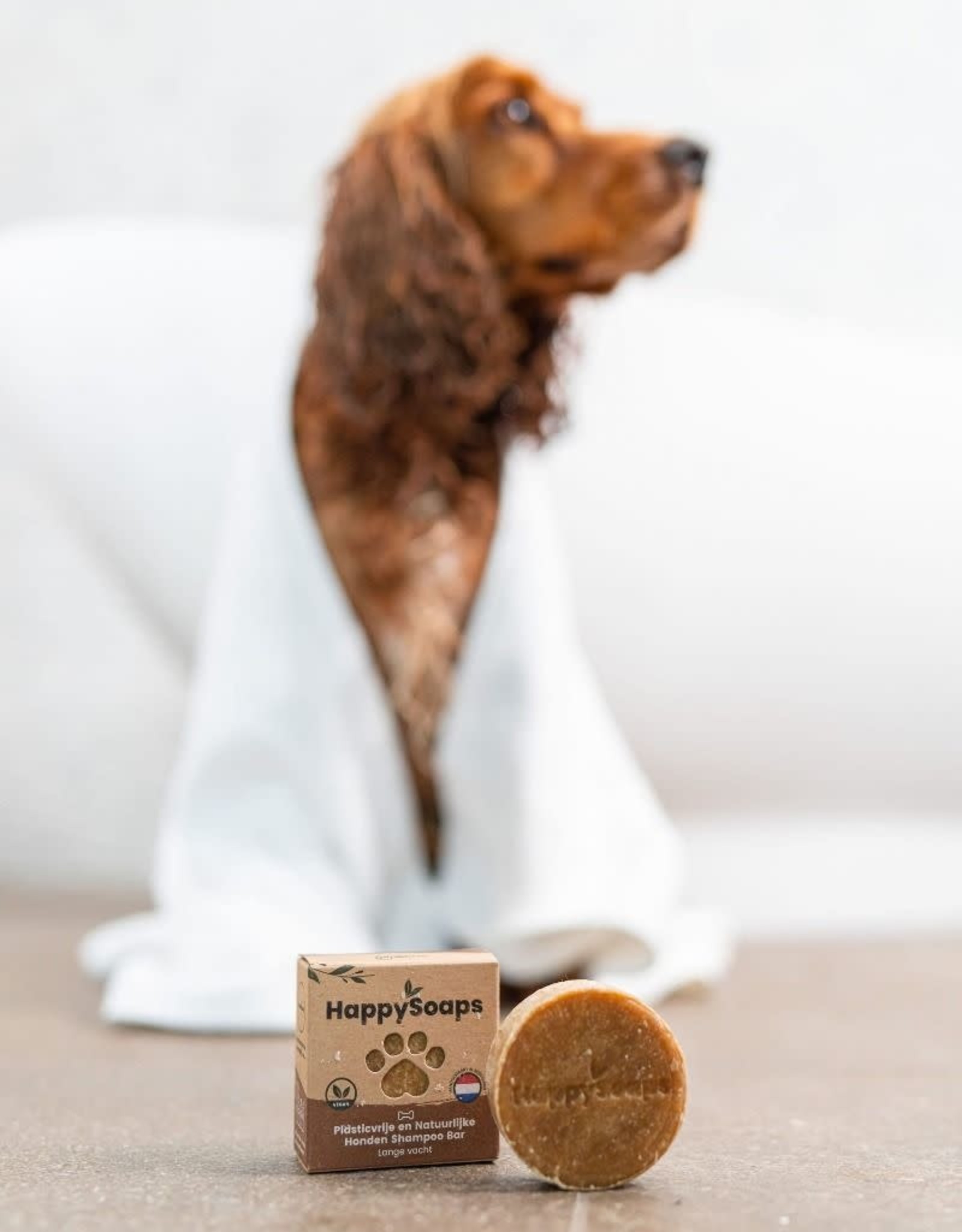 Happy Soaps Honden Shampoo Bar - Lange Vacht - 70g