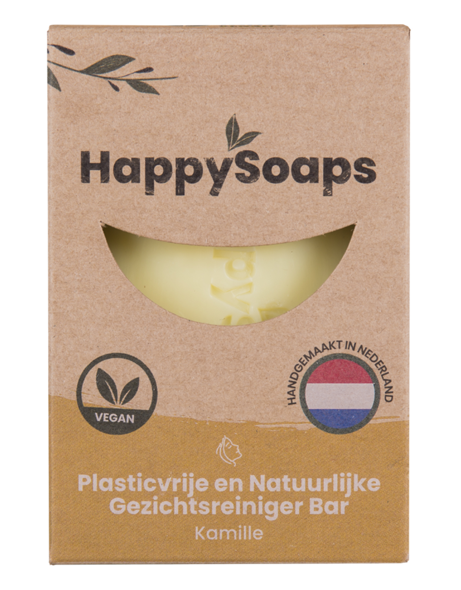 Happy Soaps Gezichtsreiniger Bar - Kamille 70g