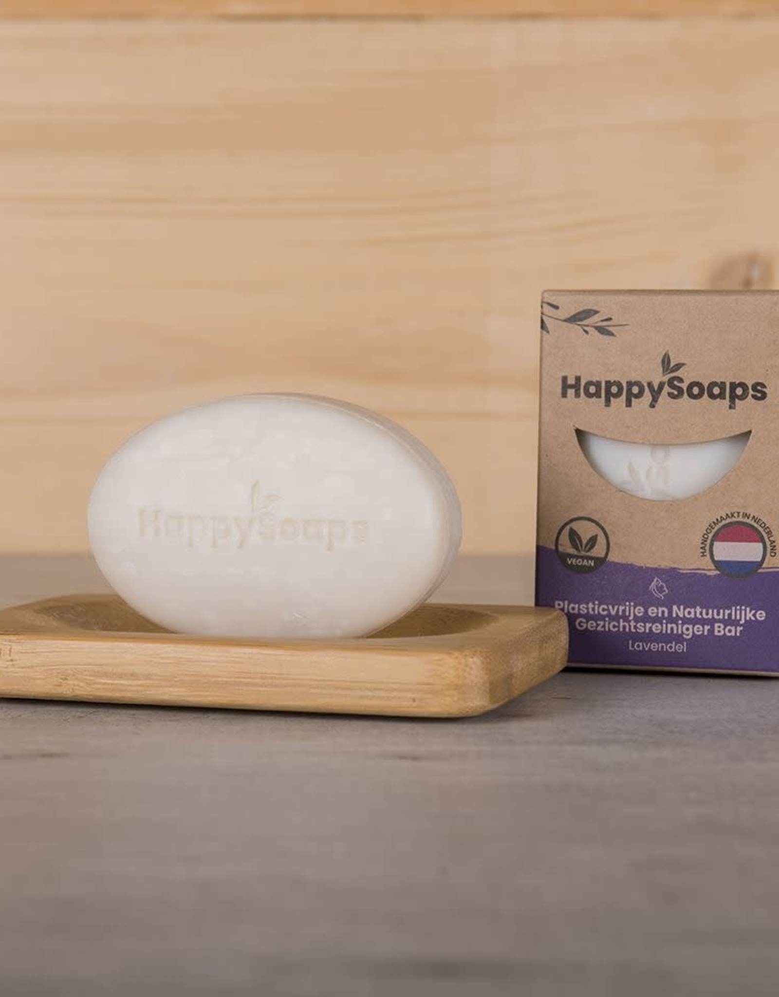 Happy Soaps Gezichtsreiniger Bar - Lavendel 70g