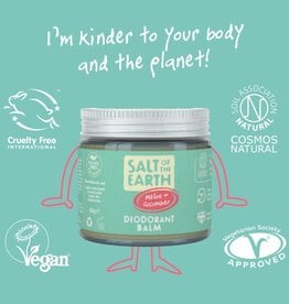 Salt of the Earth Salt of the Earth - Melon & Cucumber Natural Deodorant Balm - Plastic Free & Aluminium Free 60g