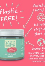Salt of the Earth Salt of the Earth - Melon & Cucumber Natural Deodorant Balm - Plastic Free & Aluminium Free 60g
