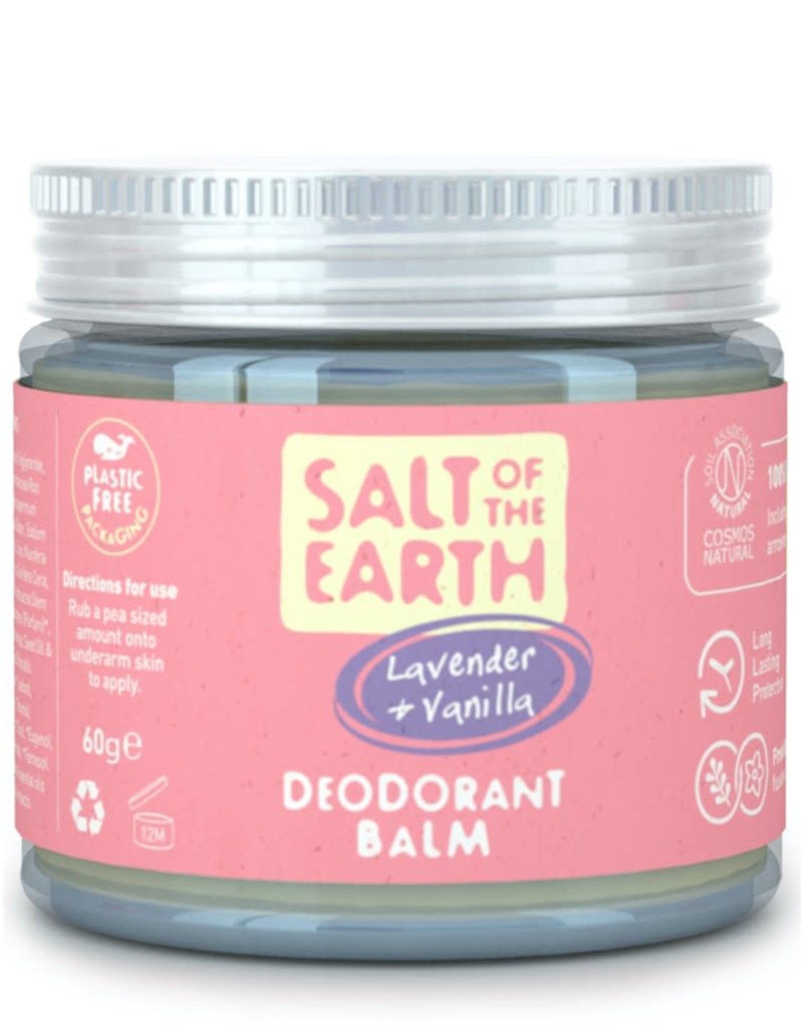 Salt of the Earth Salt of the Earth - Lavender & Vanilla Natural Deodorant Balm - Plastic Free & Aluminium Free 60g