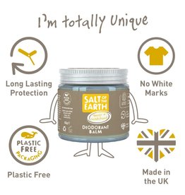 Salt of the Earth Salt of the Earth - Amber & Sandalwood Natural Deodorant Balm - Plastic Free & Aluminium Free 60g