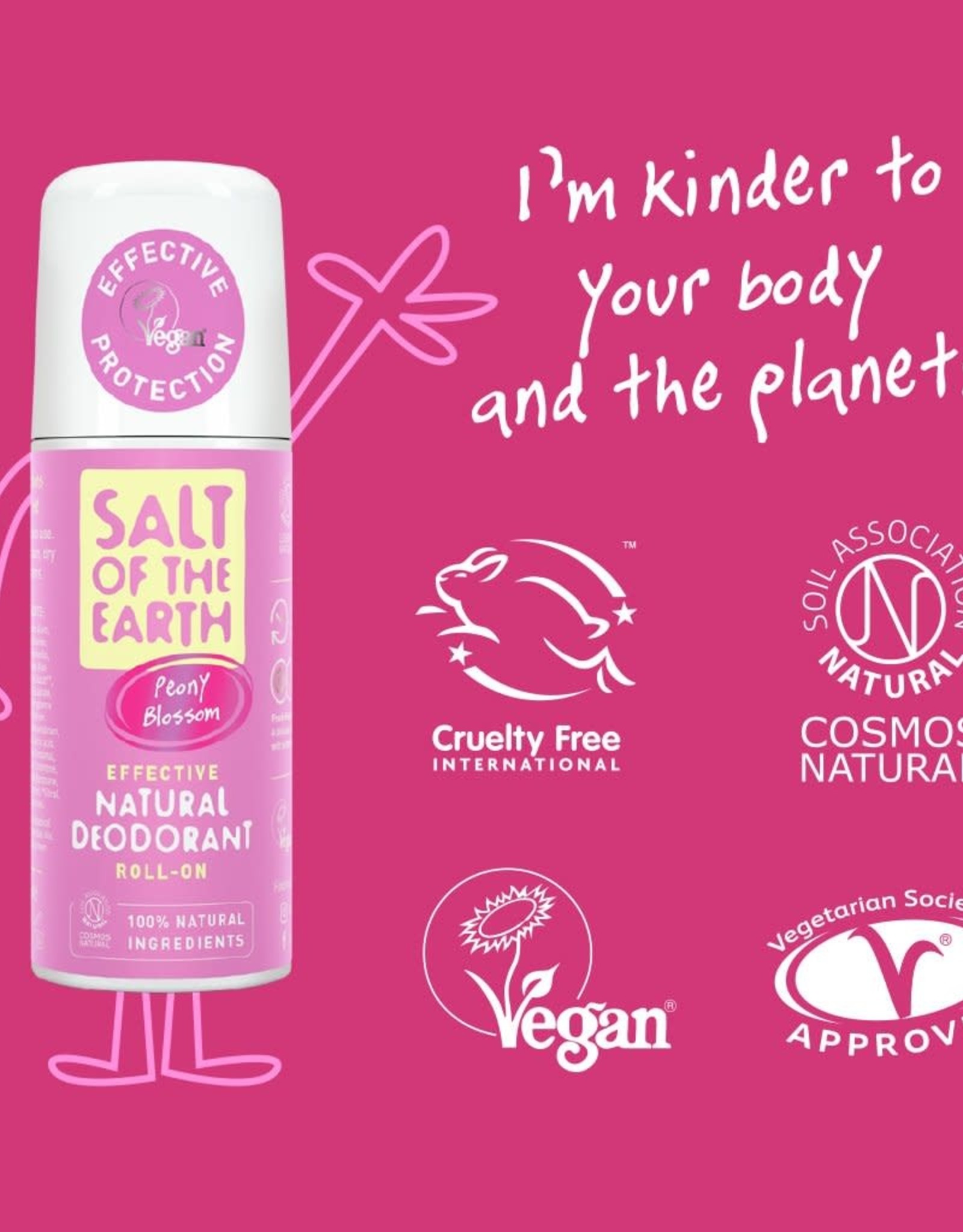 Salt of the Earth Salt of the Earth - Peony Blossom Natural Deodorant Balm - Plastic Free & Aluminium Free 60g