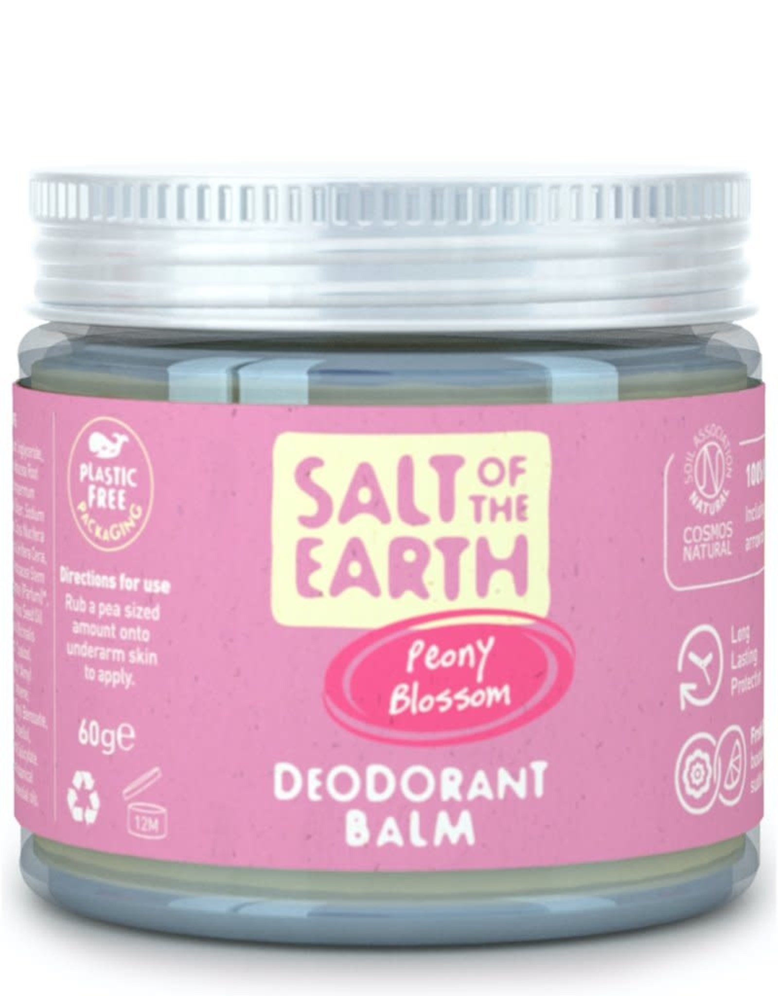 Salt of the Earth Salt of the Earth - Peony Blossom Natural Deodorant Balm - Plastic Free & Aluminium Free 60g