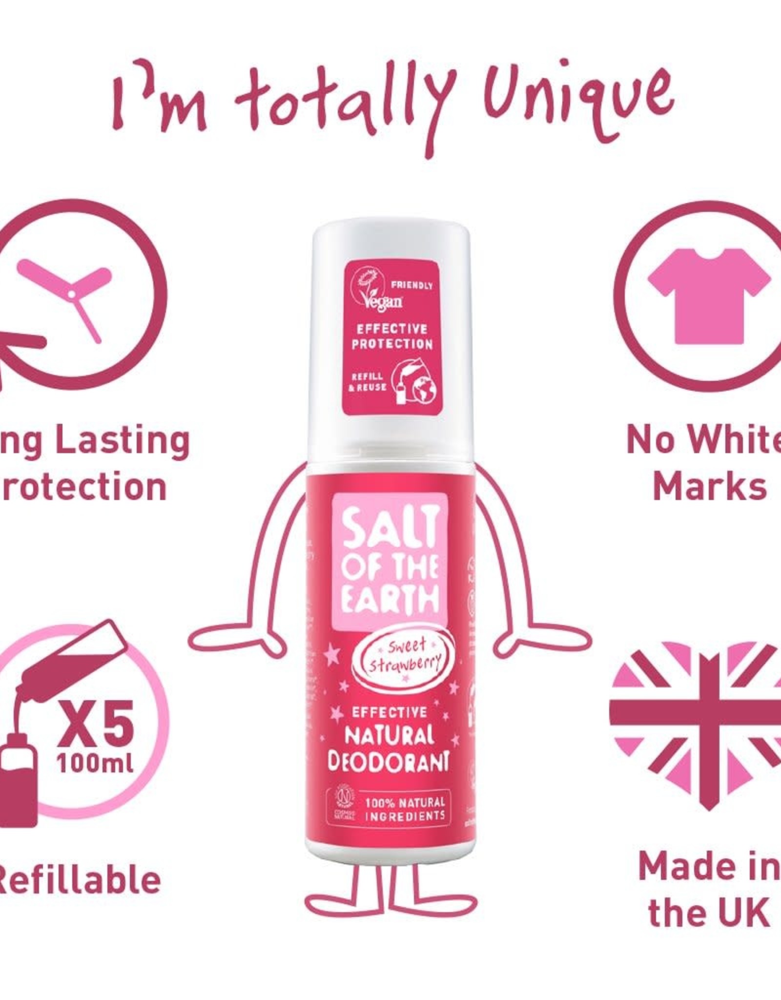 Salt of the Earth Sweet Strawberry Natural Deodorant Spray 100 ml