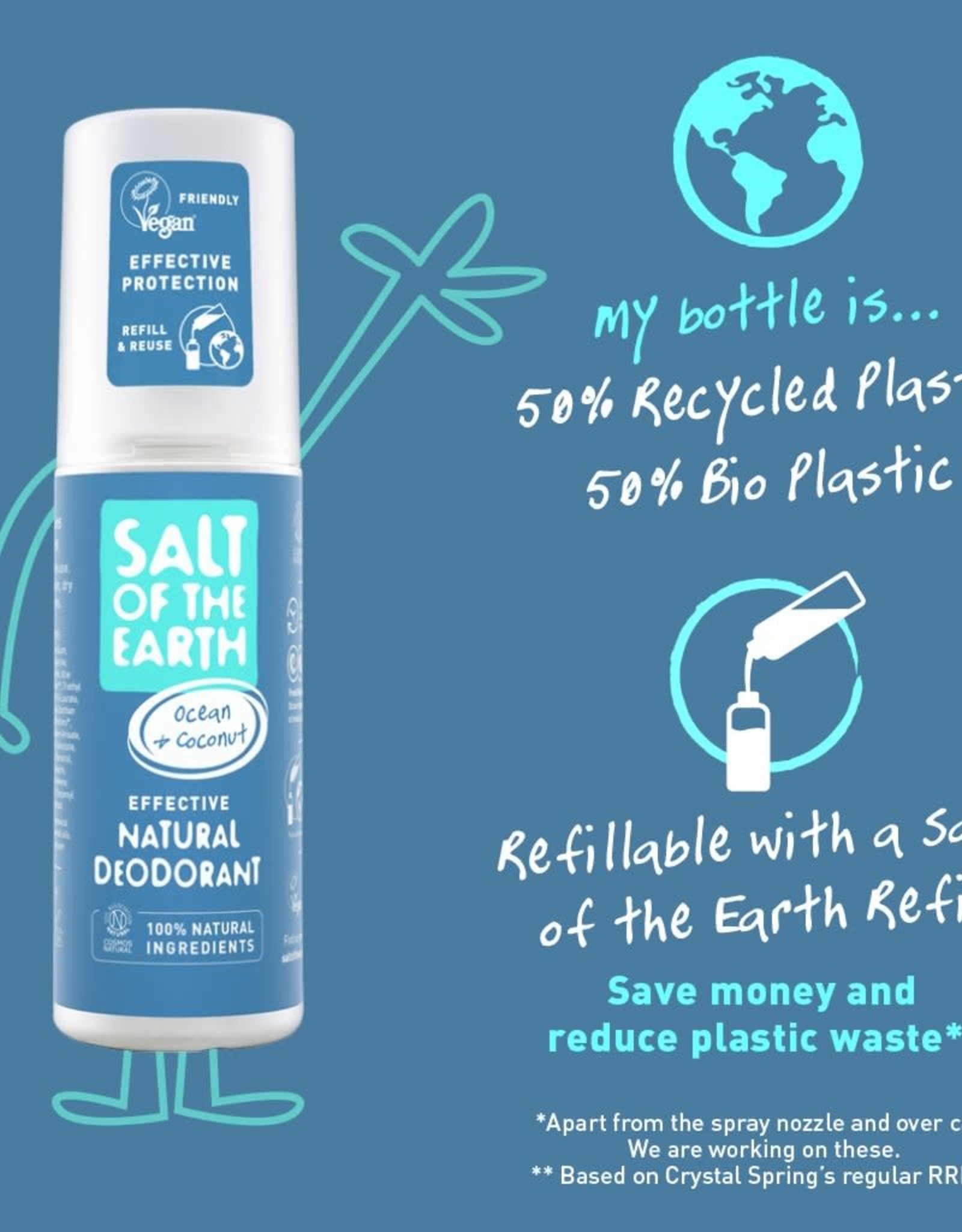 Salt of the Earth Salt of the Earth - Ocean & Coconut Deodorant Spray 100 ml