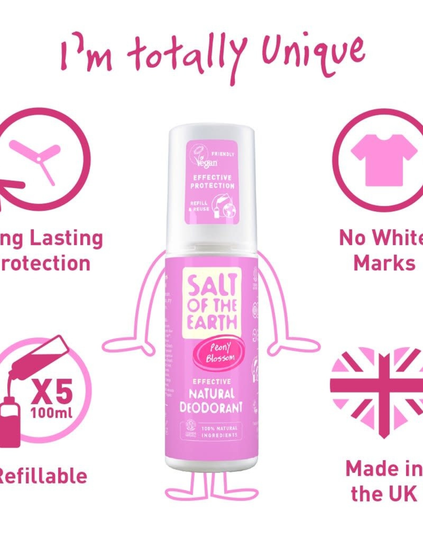 Salt of the Earth Peony Blossom Deodorant Spray 100 ml