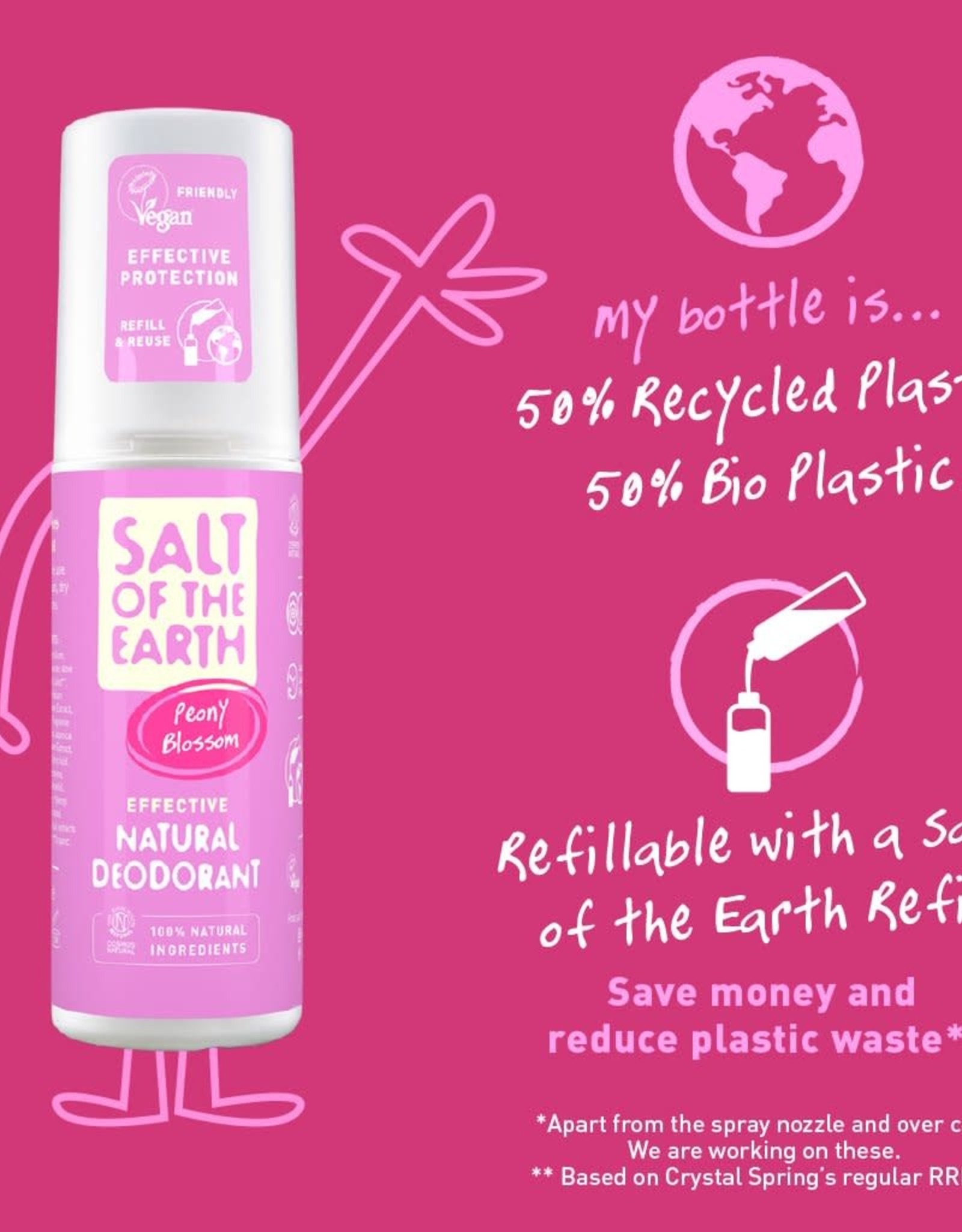 Salt of the Earth Peony Blossom Deodorant Spray 100 ml