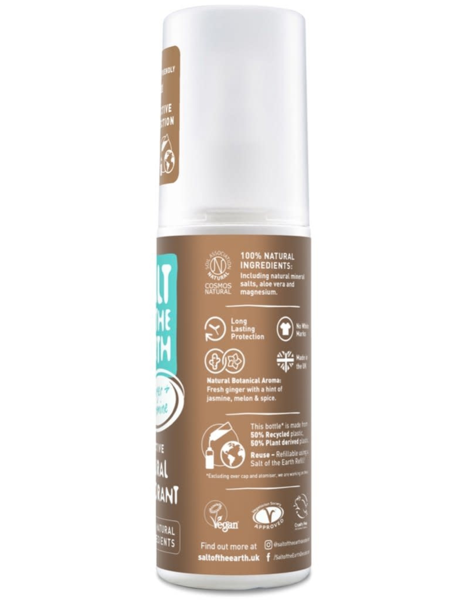 Salt of the Earth Ginger & Jasmine Deodorant Spray 100 ml