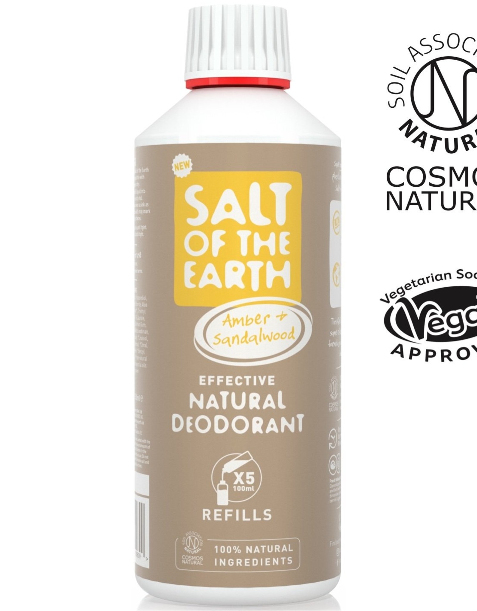Salt of the Earth Amber & Sandalwood Spray Refill 500 ml