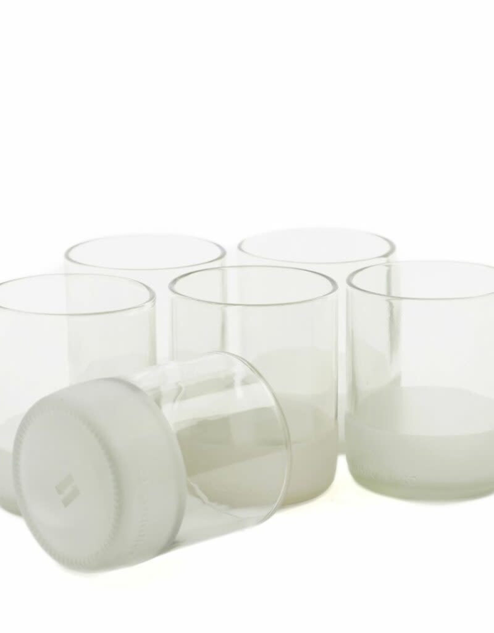 over het algemeen geur langs Drinkglazen set “Clear” short - set 6 glazen - Roos met witte Stippen