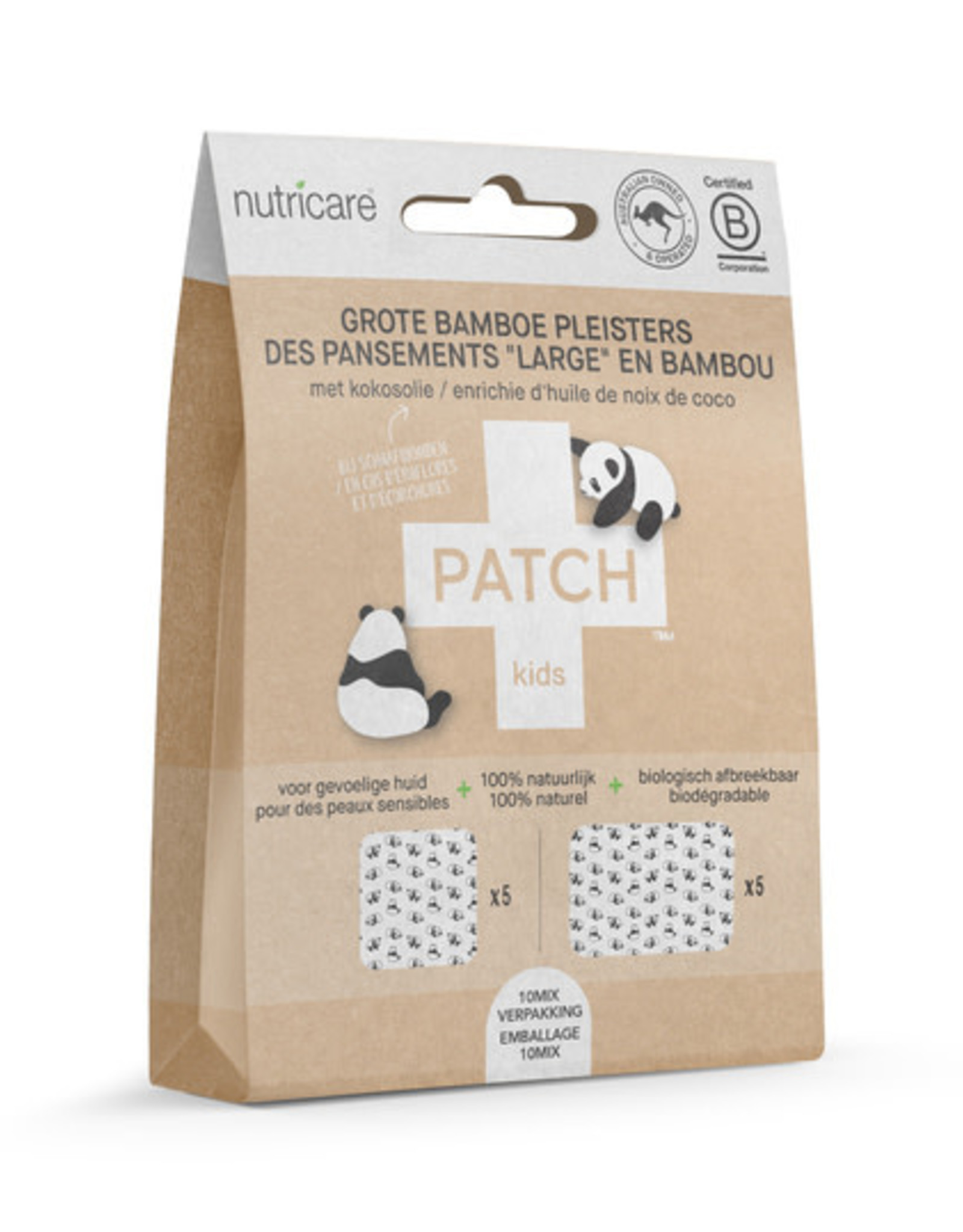 Patch PATCH Coconut Oil Kids - Bamboepleister Large  - 10 stuks