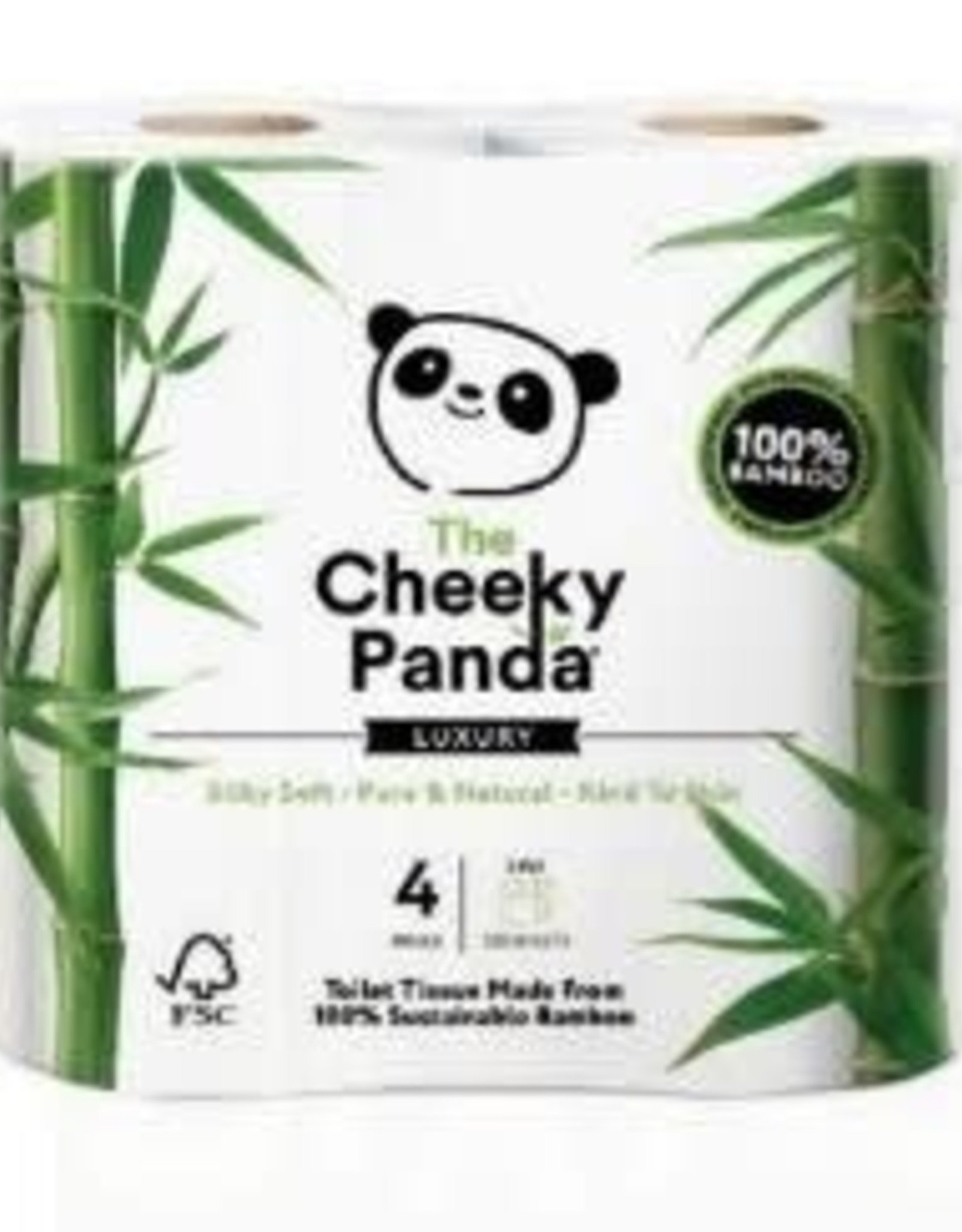 The Cheeky Panda The Cheeky Panda - Bamboo Toilet papier 4 rollen - 200 sheets per rol